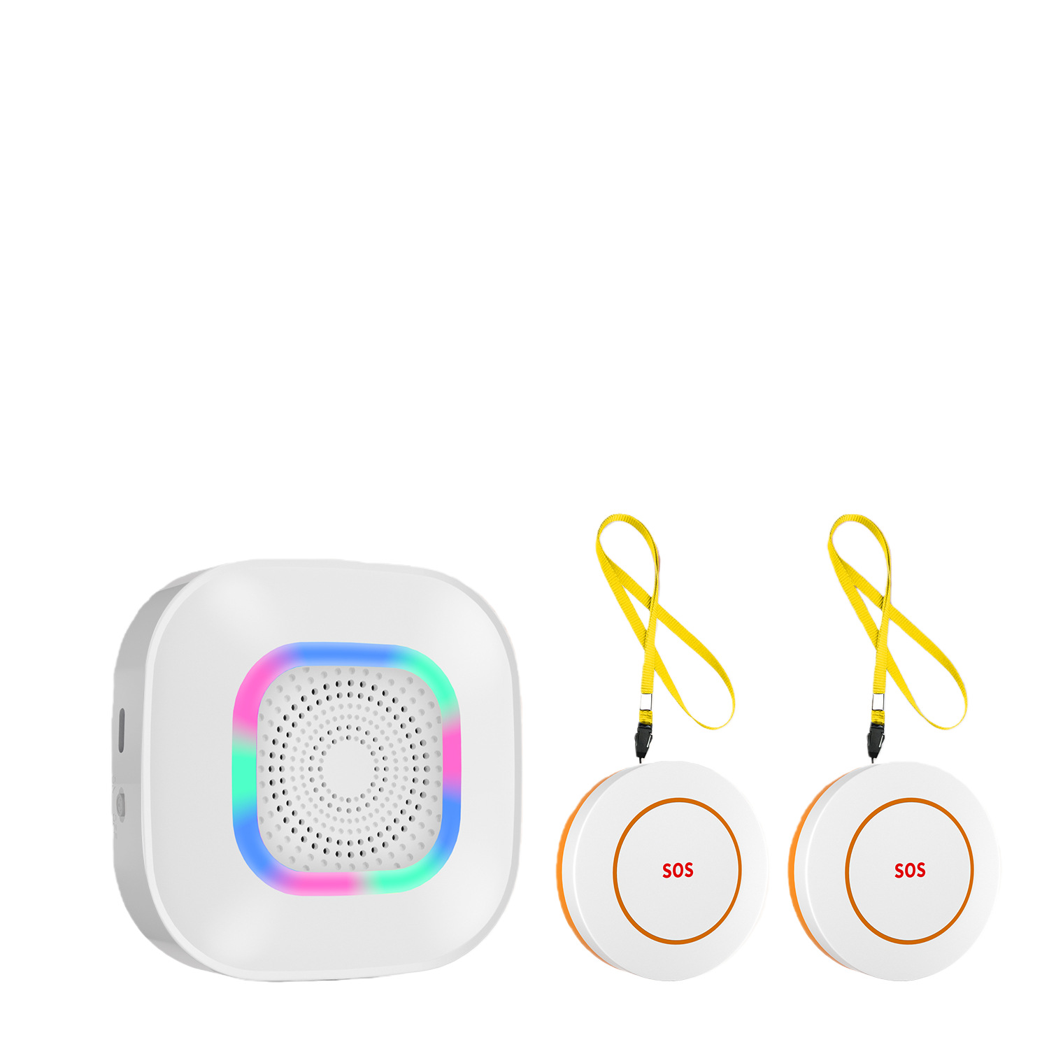 Tuya Wifi New Elderly Emergency Call Multifunctional Anti-Theft Alarm Device Button Caller Colorful