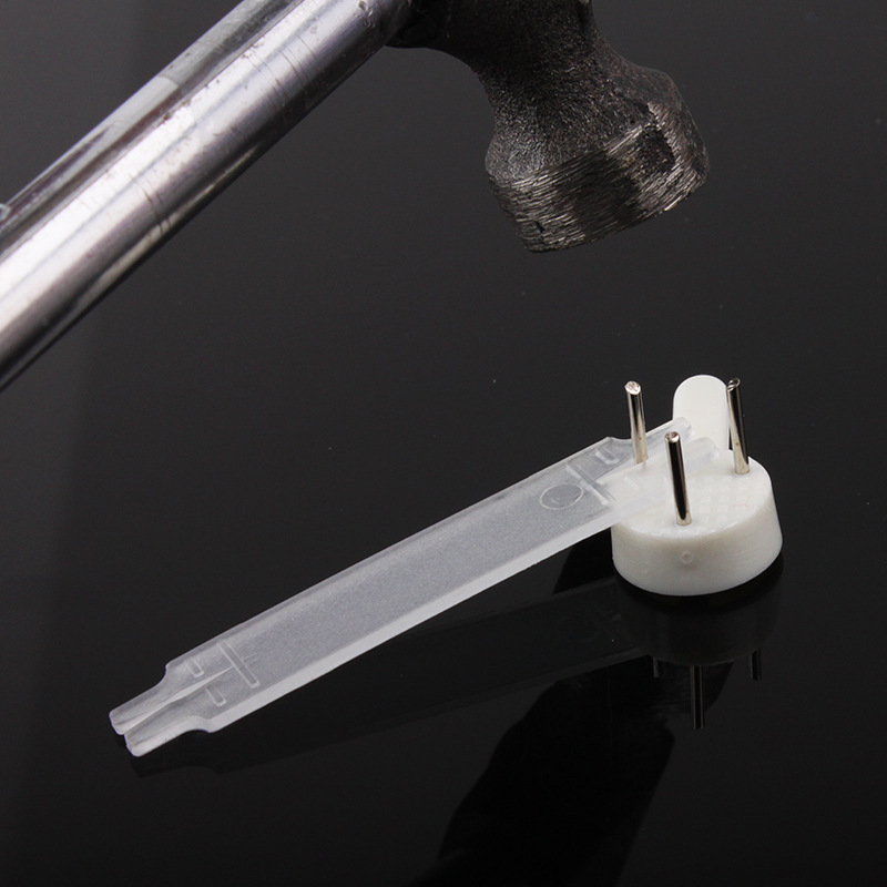 Anti-Smash Handrail Clip Plastic Accessories Installation Wall Nail Hanging White Transparent One-Word Nail Protective Sheet