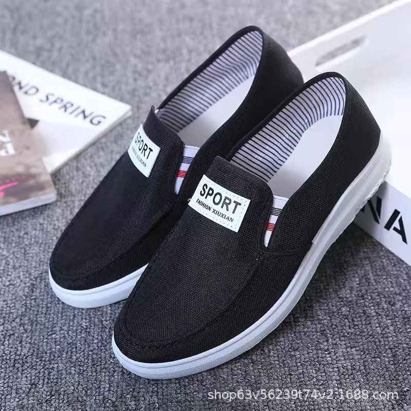 Spring and Summer Explosions Canvas Shoes Men's Shoes Old Beijing Cloth Shoes Men's Shoes Non-slip Wear-resistant Low-top Board Shoes Men's Dad Shoes