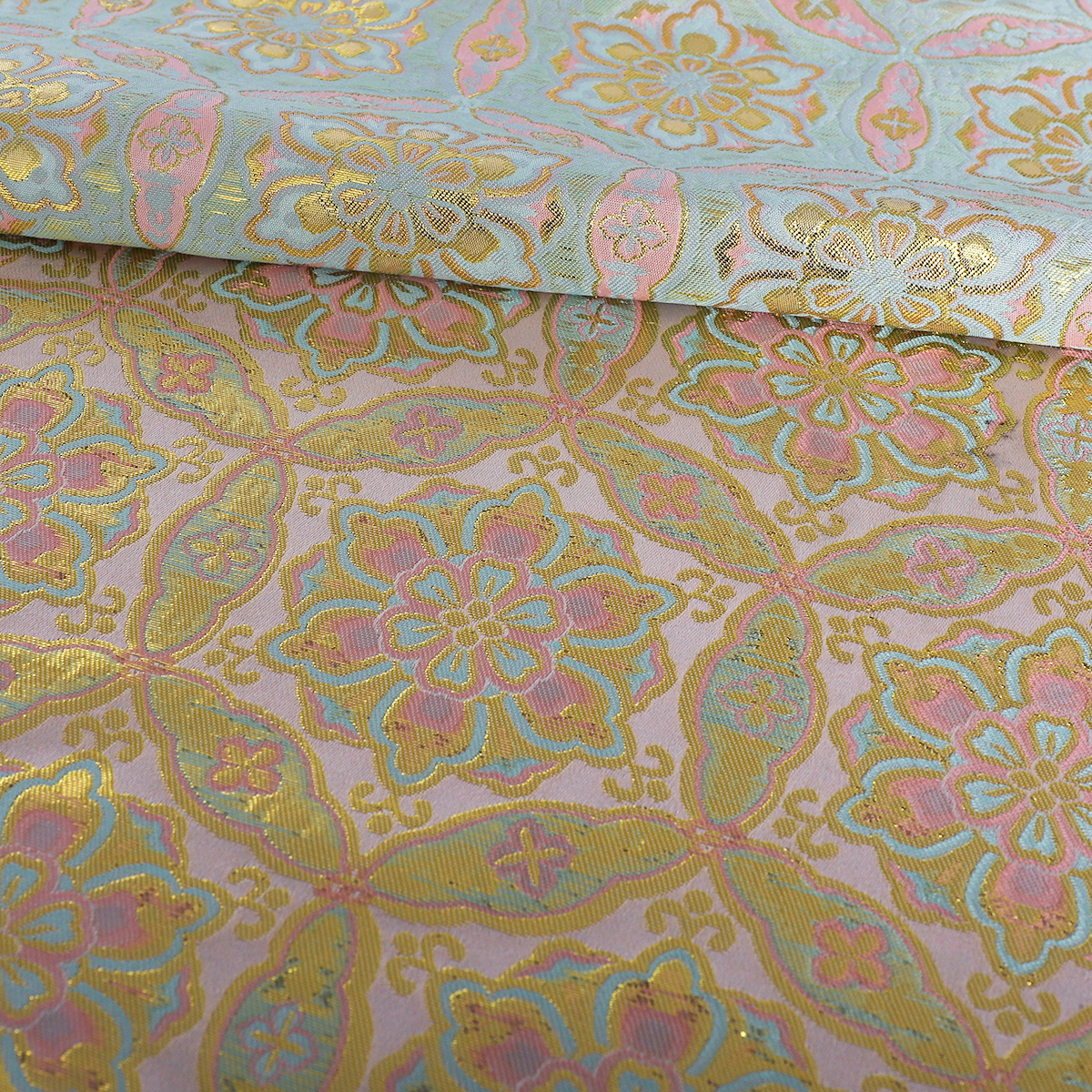 "FS080 Dunhuang Treasure Flower" Weaving Gold Jacket Hanfu Clothing Fabric Imitation Song Brocade Jacquard Brocade Fabric