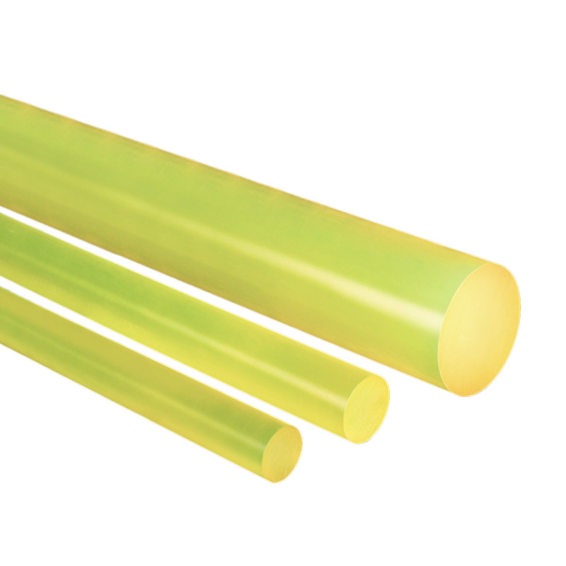 Pu Rod Polyurethane Rod Solid Wear-Resistant Yellow Transparent High Elasticity High Temperature Resistant Urethane Rubber Rod Beef Tendon Polyurethane Rod