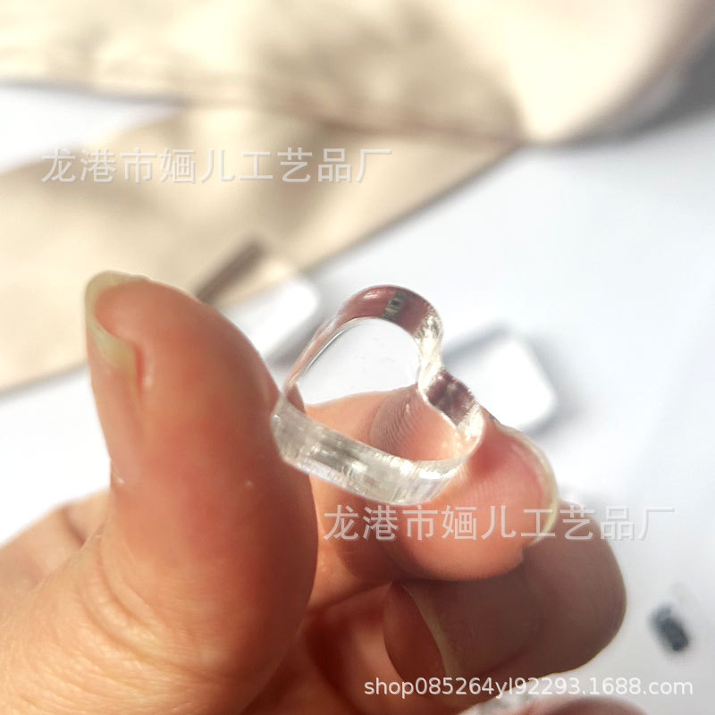 Mini Seal Handle Transparent Acrylic Small Plate Brick Hand Account Digital Alphabet Small Icon Crystal Ice Handle