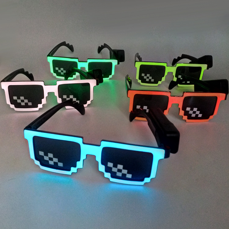 New Luminous Glasses El Luminous Film Semi-Finished Wireless Flash Disco Dance Cool Decorative Film Cold Light Film