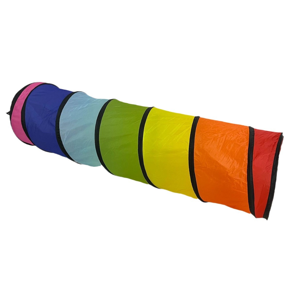 Children's Tent Sunshine Rainbow Kidsren's Drilling Tunnel Infant Baby Crawling Channel Portable Foldableable Tent