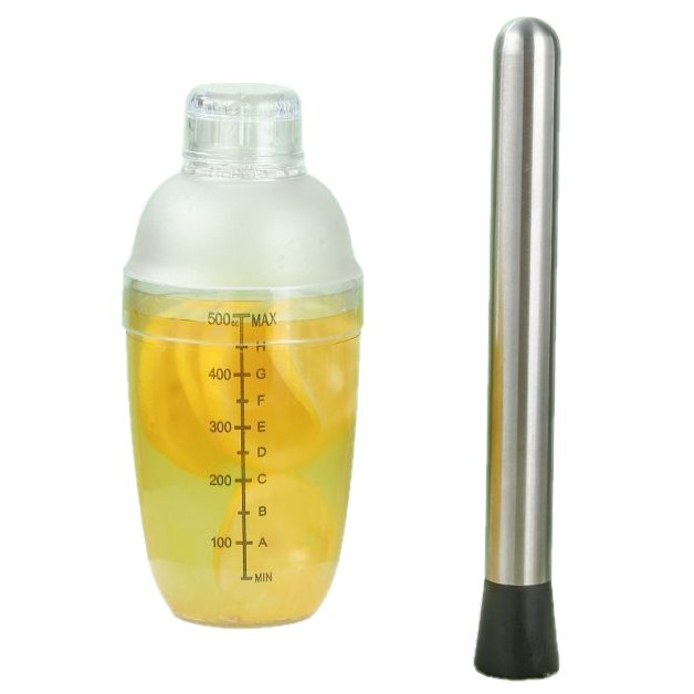 Shaker Cup Hand-Cranked Tool for Making Milk Tea Drinks, Hand-Made Lemon Tea Juice Stick, Mixer, Wine Shaker Measuring Cup