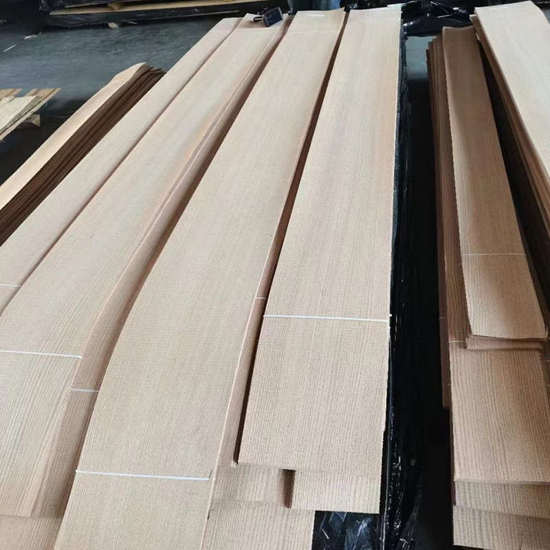 in stock natural red oak sawtooth mountain pattern solid wood veneer factory direct supply oak pattern veneer for use