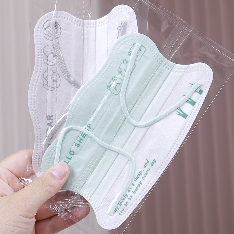 Cartoon Kidsren's Disposable Masks for Girls Aged 8 to 12 Years Old, Special for Students Aged 3-6 Years Old, Independent Packs for Kidsren Aged 10 to 15 Years Old