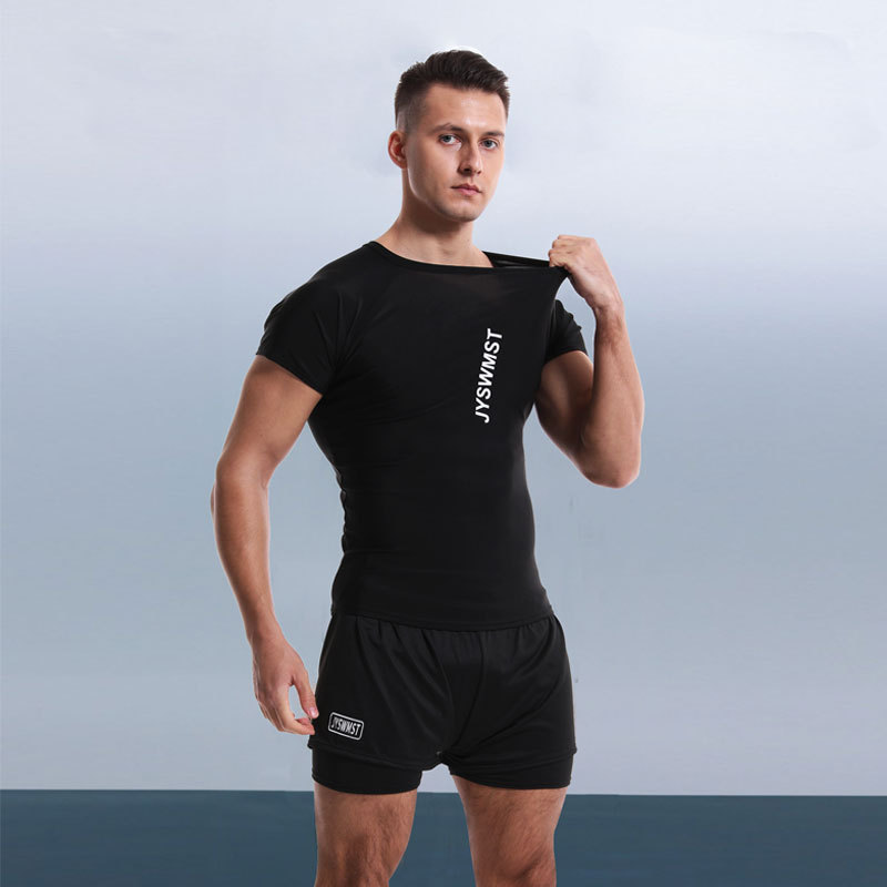 Swimwear Men's Swimsuit Set 2023 New Men's Large Size Swimming Trunks Hot Spring Top Men's Swimming Trunks Anti-embarrassment