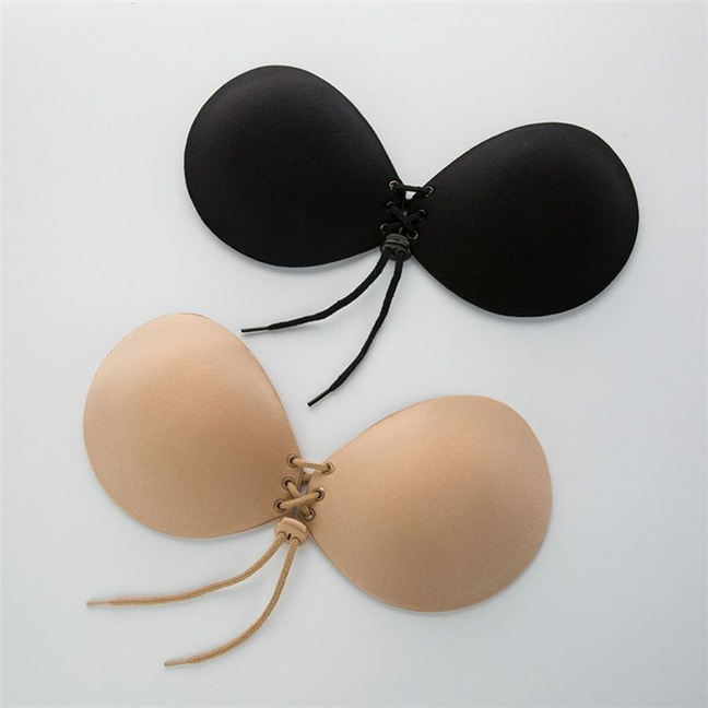 Adam's Hand Triple Thickened Palm Cup Biological Glue Push-Up Invisible Shoulder Strap Bra Chest Patch Underwear Factory