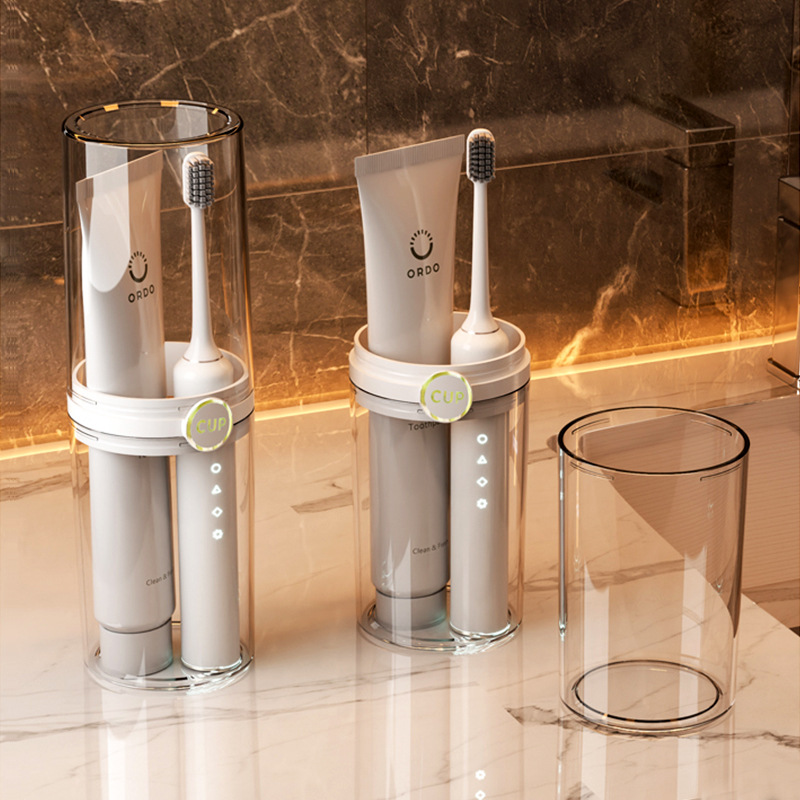 Cross-Border Pet Mouthwash Cup Travel Wash Cup Brushing Mouthwash Cup Gift Portable Couple Ins Toothbrush Box