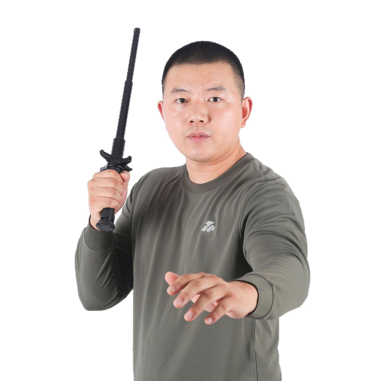 Sudun One-Click Retractable Baton Car-Mounted Self-Defense Legal Self-Defense Three-Section Baton Retractable Martial Arts Stick Protection Machine