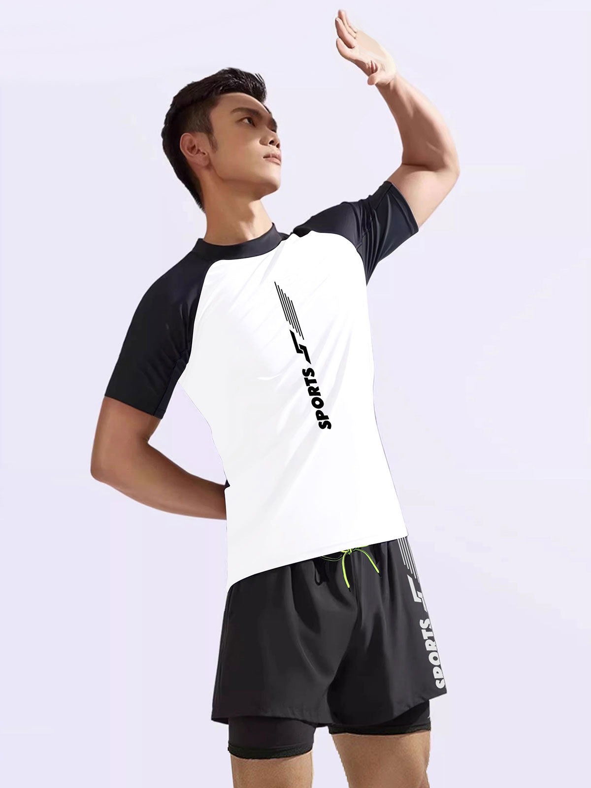 Hurun Swimsuit Men's Anti-embarrassment Swimming Trunks Boys Top Teenagers Hot Spring Equipment Men's Swimsuit suit