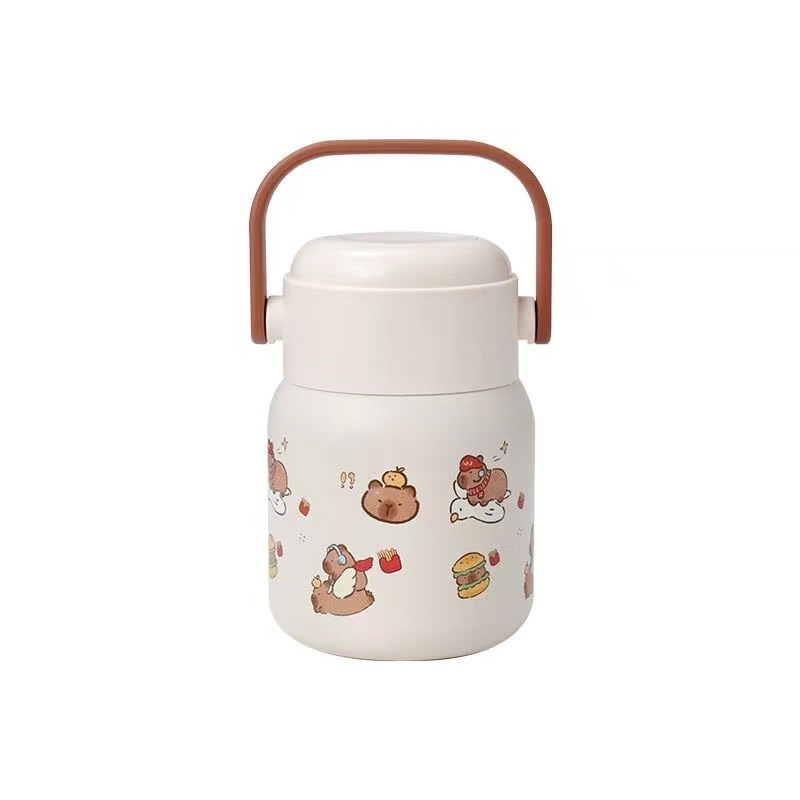 New 316 Stainless Steel Food-Grade Stewing Cup, Insulated Lunch Box for Office Workers and Students, Portable Hand-Held Stewing Pot Cup