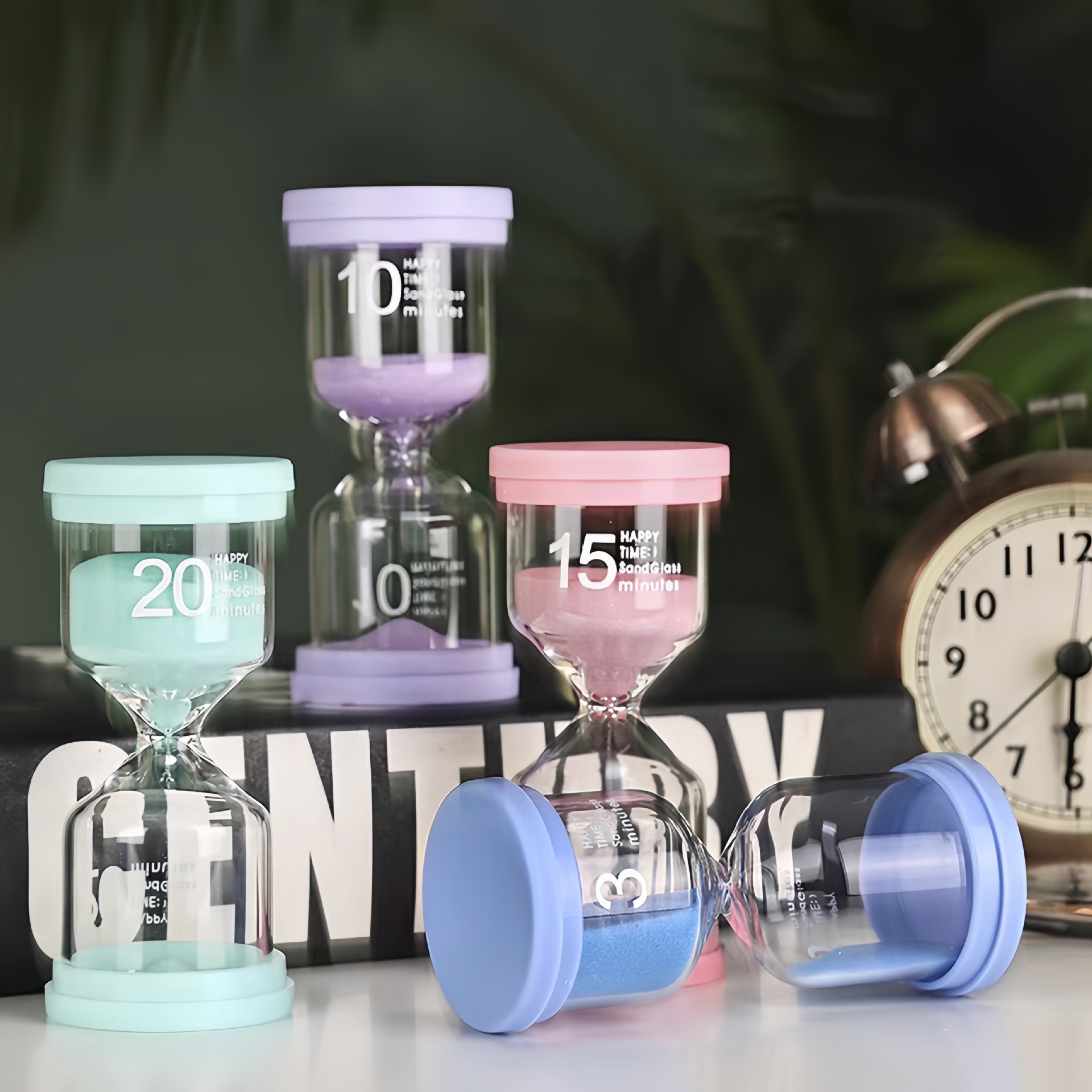 Macaron Creative Hourglass Timer Children Student Learning Time Management 5/10/30 Minutes quicksand bottle