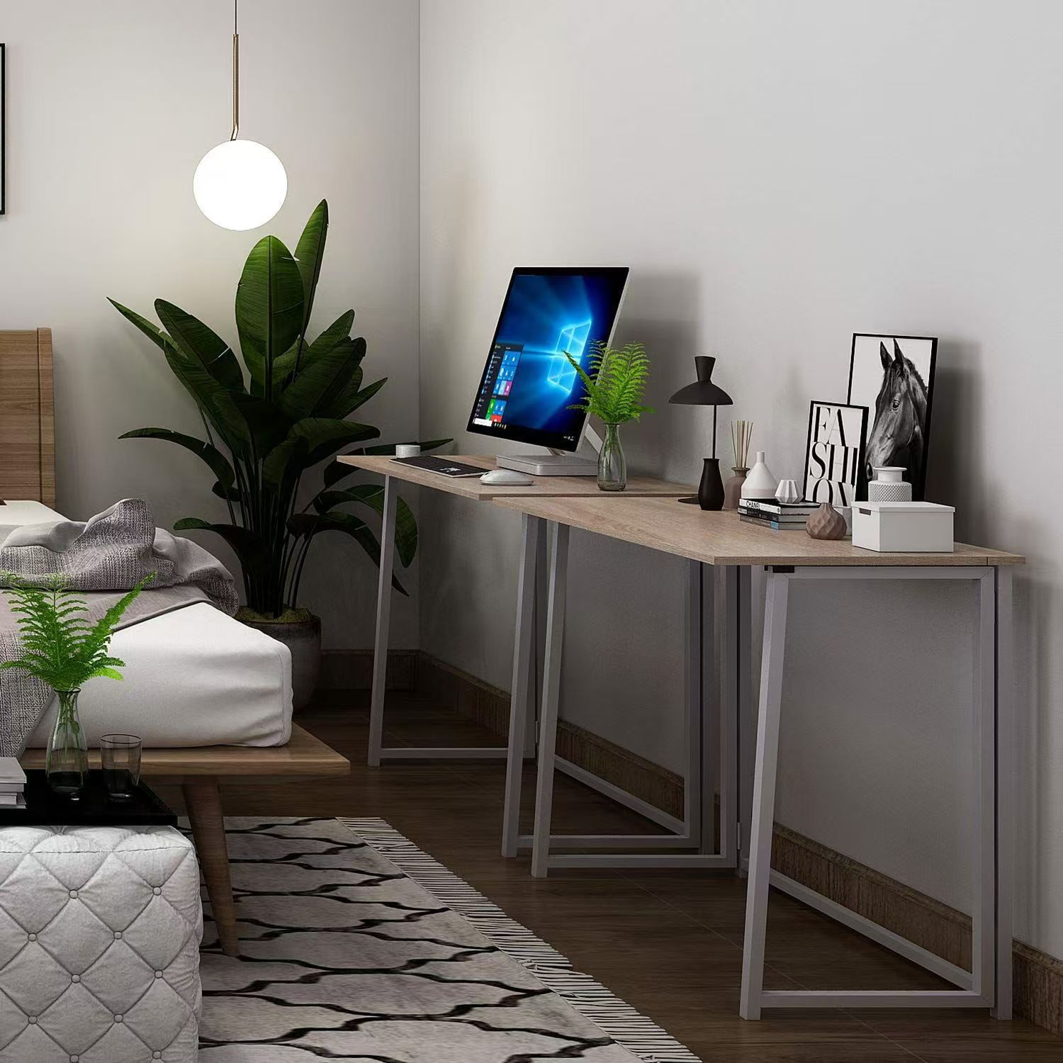 Desktop Simple Foldableing Table Rental House Stall Easy to Collect Portable Table Bedroom Desk Writing Table