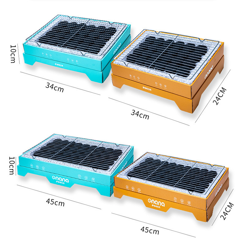 Disposable Barbecue Grill Outdoor Picnic Smokeless Household Charcoal Grill Camping Barbecue Grill Charcoal Barbecue Grill Indoor