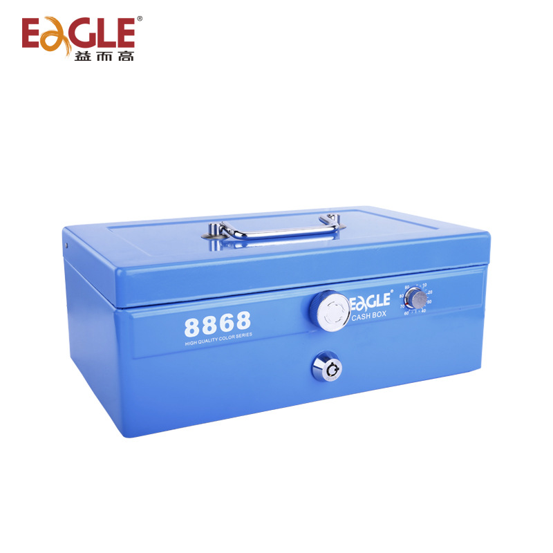 Yiergao Metal Large Satchel Gold Library Password Safe Cash Box Satchel Bank Cash Cashier Safe with Lock