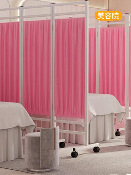 Экран-перегородка для больницы, клиники, кабинета здоровья, красоты, ванны для ног, мобильный, складной, на колесах, с шелковыми цветами