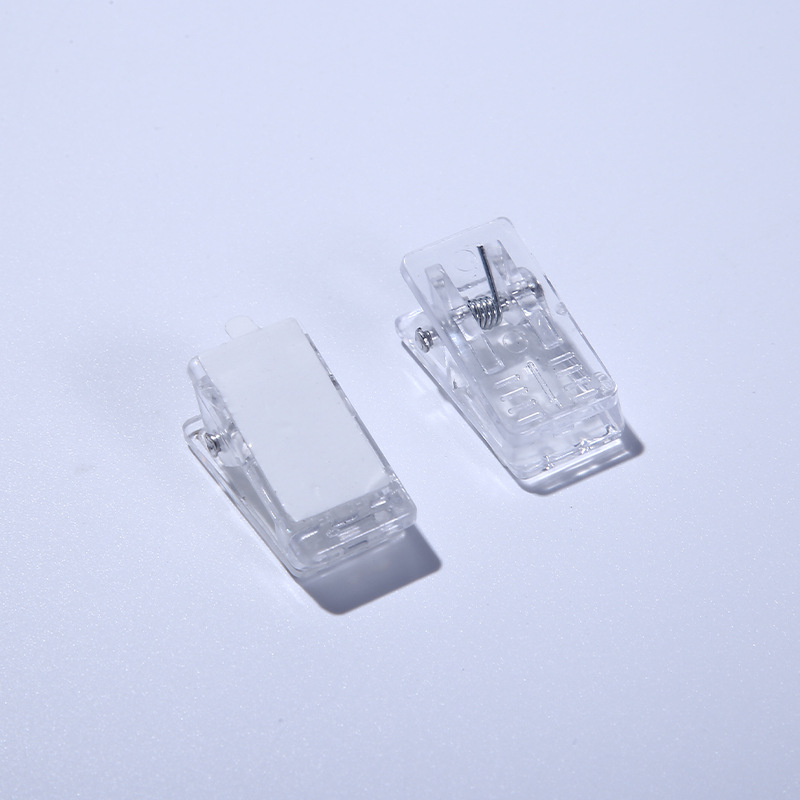 Cartoon Transparent Acrylic Long Swallowtail Document Bill Butt Pp Clip Book Test Paper Magnetic Clip Holder