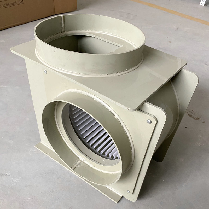 Factory supply laboratory PP material axial flow centrifugal fan air stop valve pipe fan fume hood snail exhaust