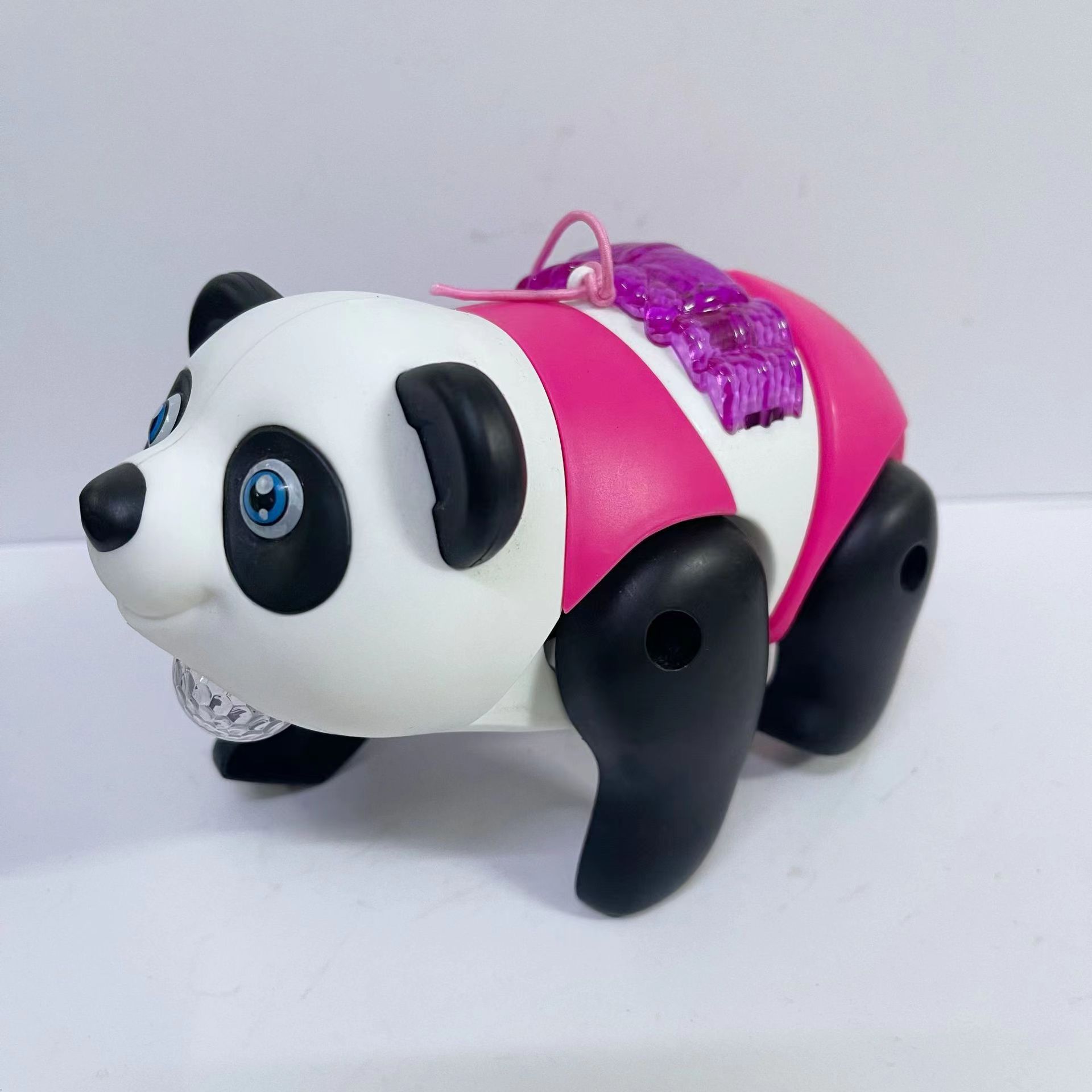 Electric Universal Leash Panda That Can Walk, Lights Up, Plays Music, National Treasure Street Stall Lantern, Children's Toys Wholesale, Chinese Trend