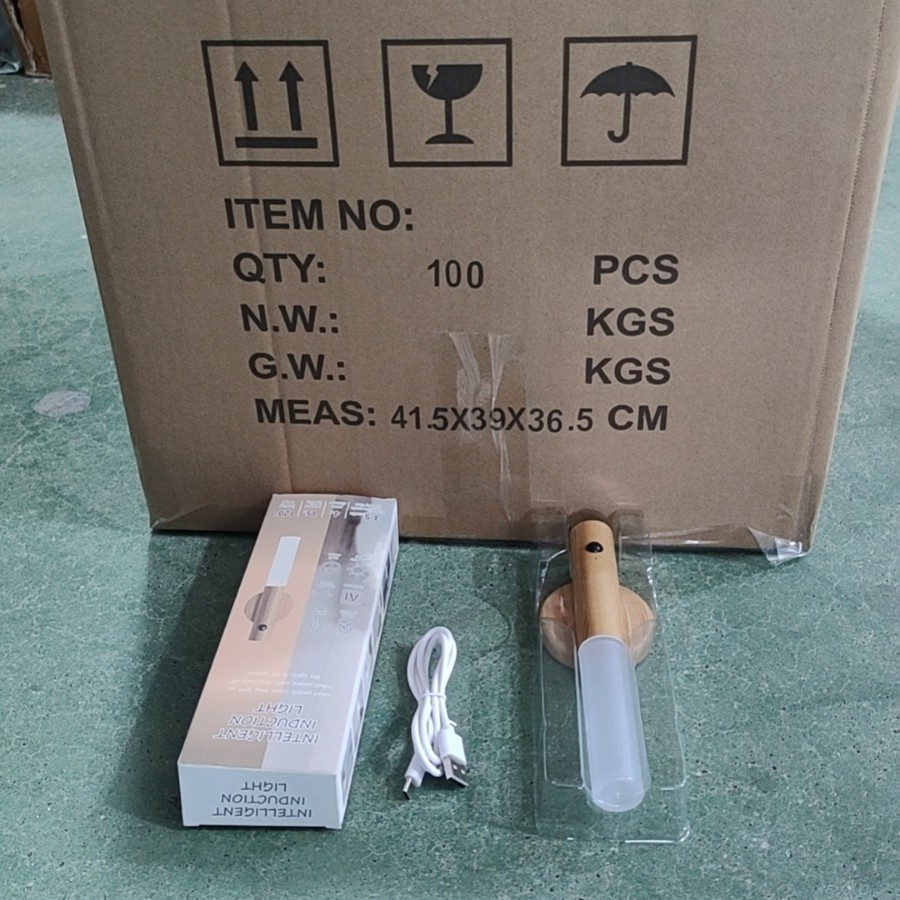 Creative modern intelligent human body induction light led charging night light automatically lights wardrobe aisle light at night