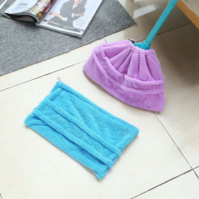 Lazy Broom Set Cloth Sweep Integrated Multi-functional Mop Replacement Household Broom Cloth Soft Wool Mop Broom Head Cover