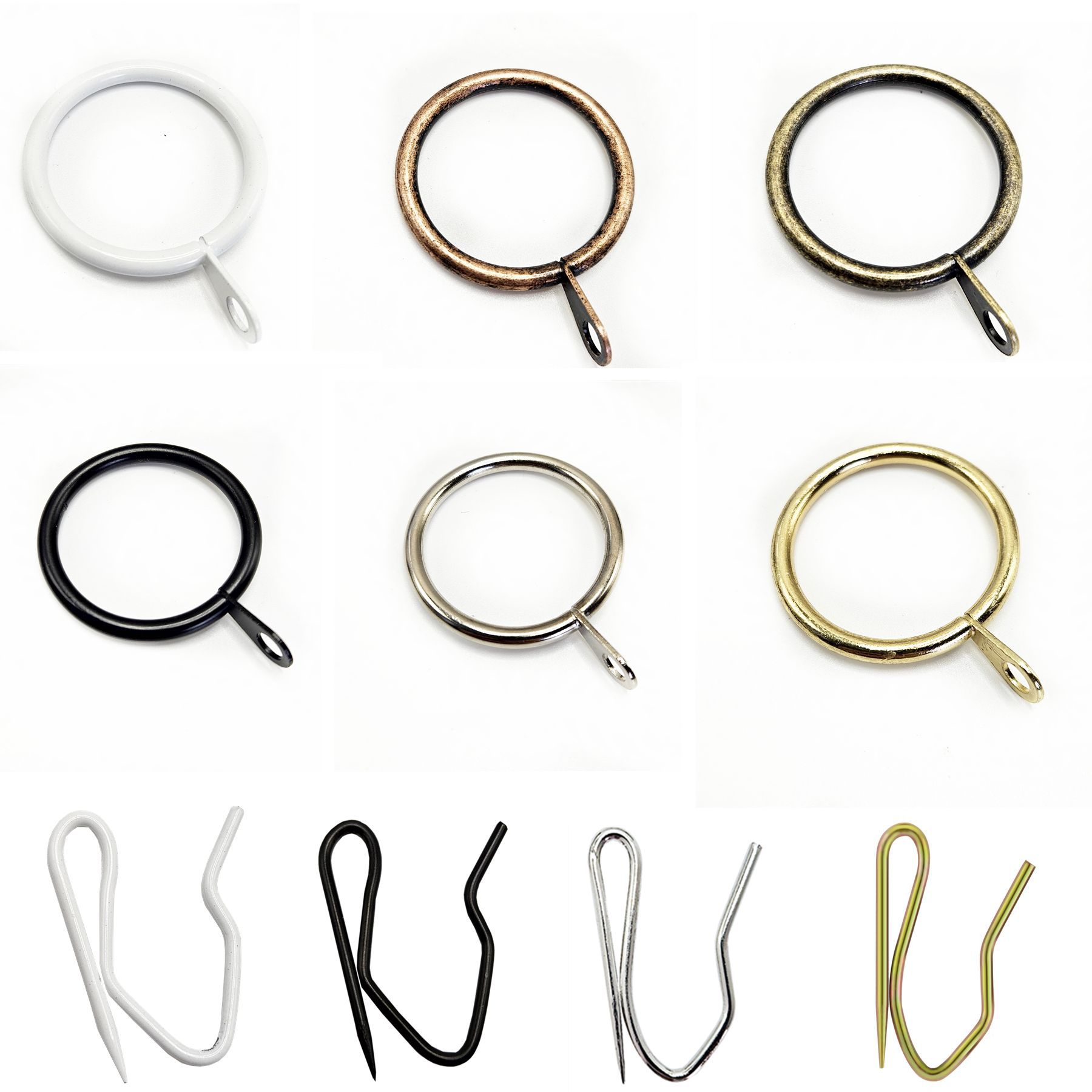 Plastic Curtain Hooks Are Available in Stock Curtain Accessories 6-Shaped White Plastic Curtain Hooks Curtain Plastic Hooks Curtain Rings