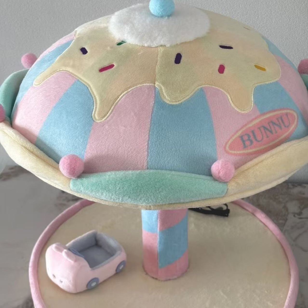 Bunnu Rotating Doll House Same Style Dream Carousel Doll Display Stand Xiaohongshu Popular Cute Plush Toy
