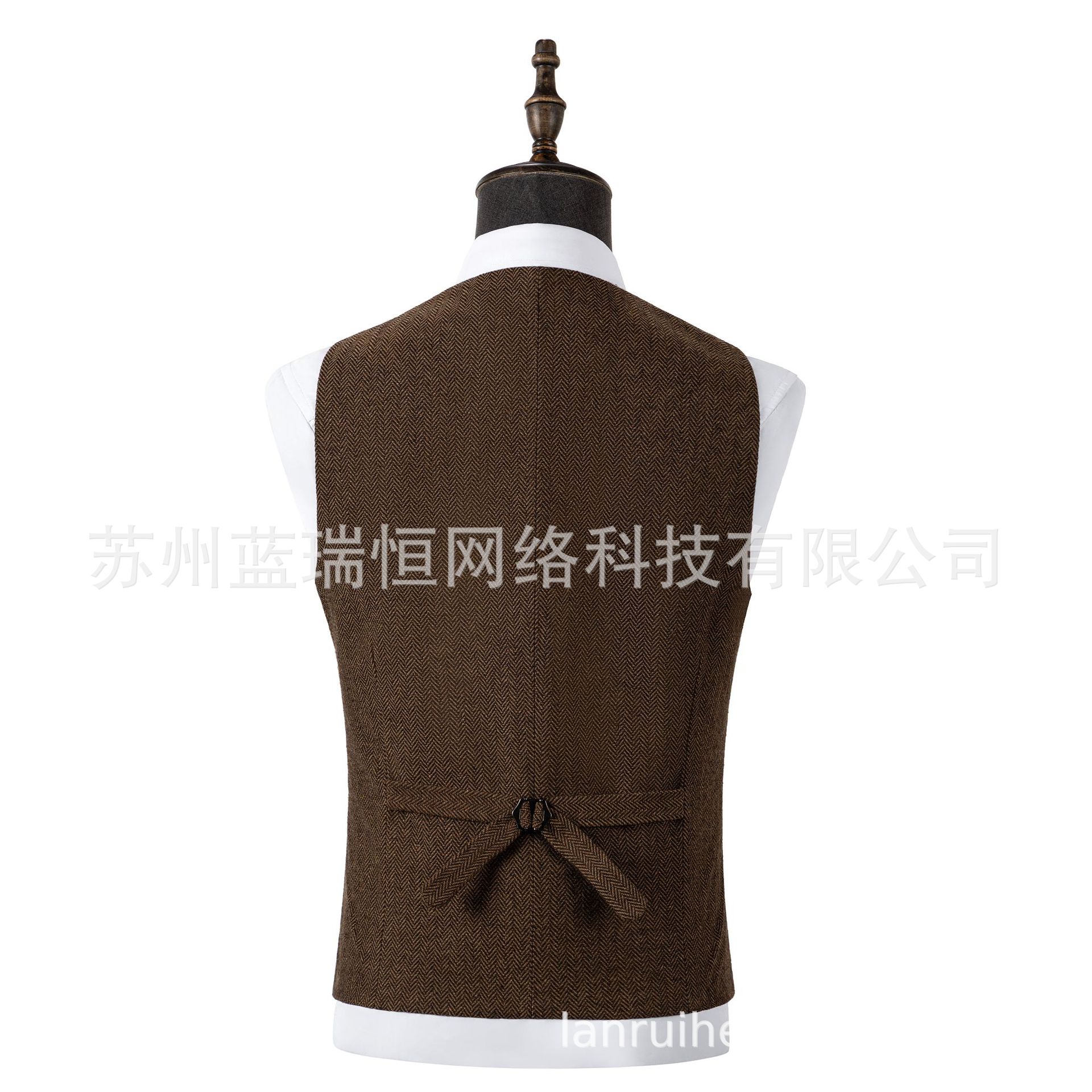 Amazon's Best-Selling New Men's Casual Fashion Vest American Retro Rough Flower Suit Vest Manufacturer Ready Stock