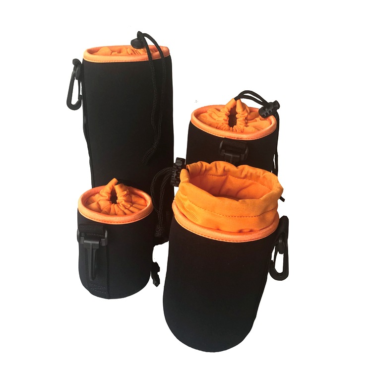 SLR camera lens bag storage bag diving material lens bag lens cover waterproof waist bag shockproof lens tube