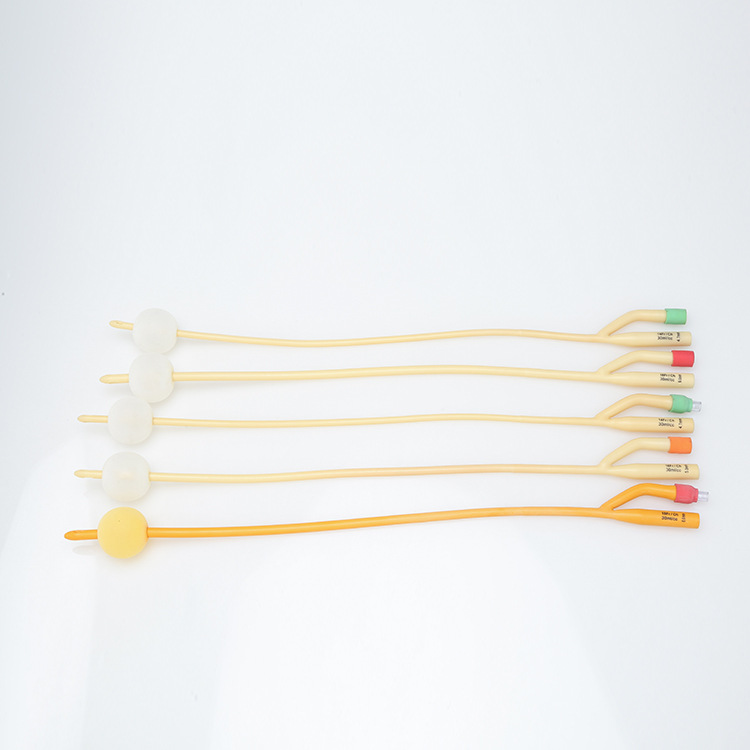 Foreign Trade Hot-Selling Hospital Disposable Sterile Latex Catheter Double-Lumen Sterilized Adult and Kidsren's Catheter