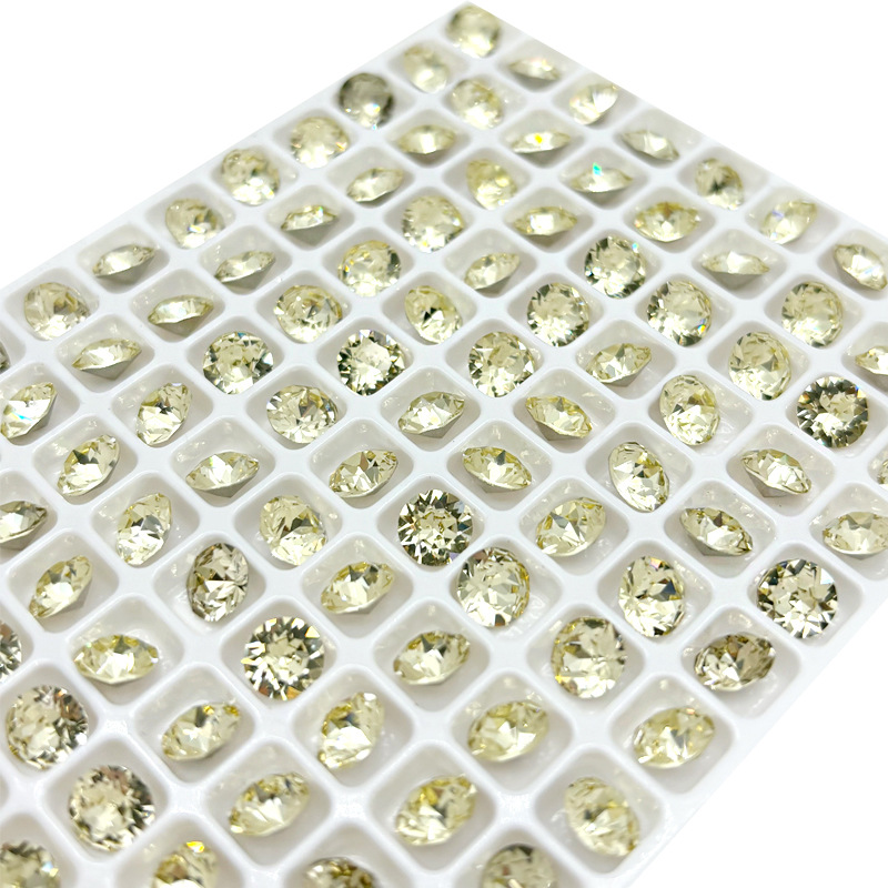 New imitation China 6mm color 33 cut caulking drill pile drill beauty makeup nail diy accessories materials manufacturers wholesale