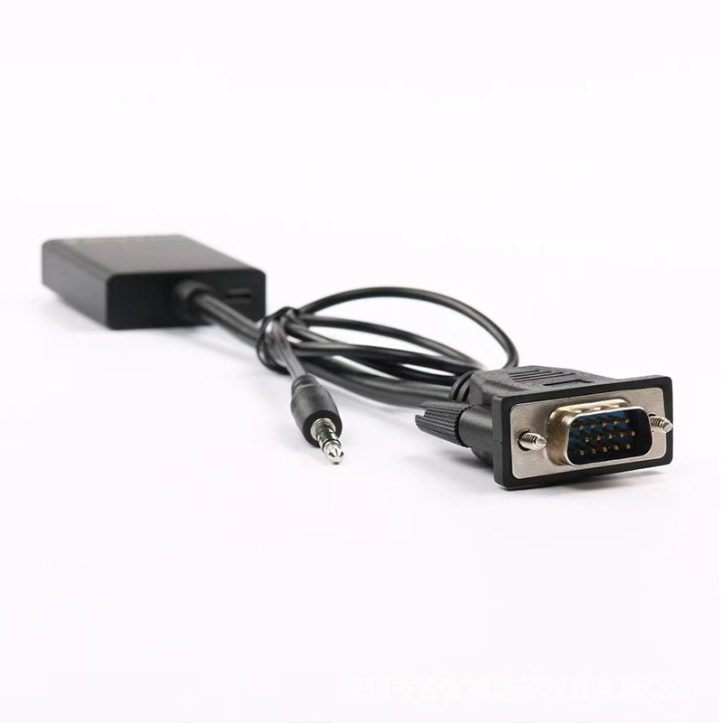 Vga to HDMI Converter with Audio Vga Male to HDMI Female Adapter Same Screen Device High Definition Cable Adapter Cable