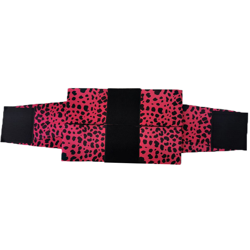 Cross-Border New Leopard Print Waist Trainer Shaping Belt Sports Restraint Belt Elastic Waist Tightening Belt for Women