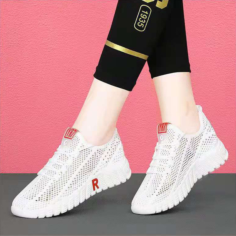 Shoes Women's New All-match Old Beijing Mesh Shoes Women's Summer Breathable White Casual Sports Women's Shoes Wholesale