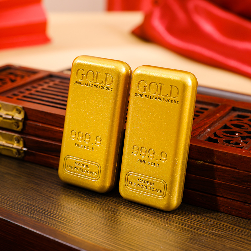 Large Simulated Gold Bar Sandblasted Simulated Gold Bar Sample Prop Bank Decoration Gold Brick Solid Large Gold Bar Gold Brick