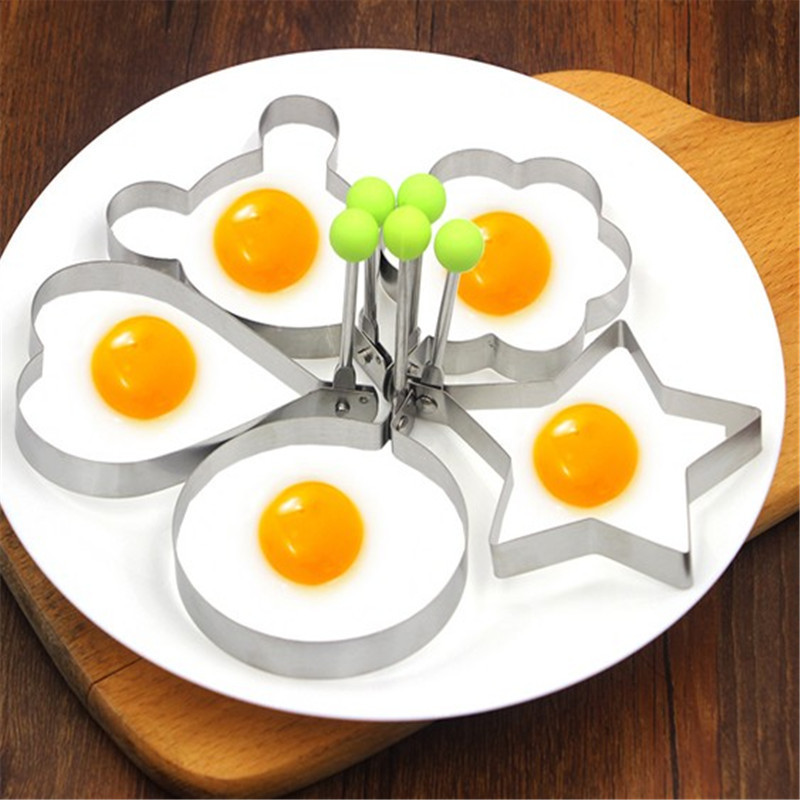 Omelette Mold Stainless Steel Sun Egg Heart-Shaped Creative Non-Stick Omelette Artifact Model Home Breakfast