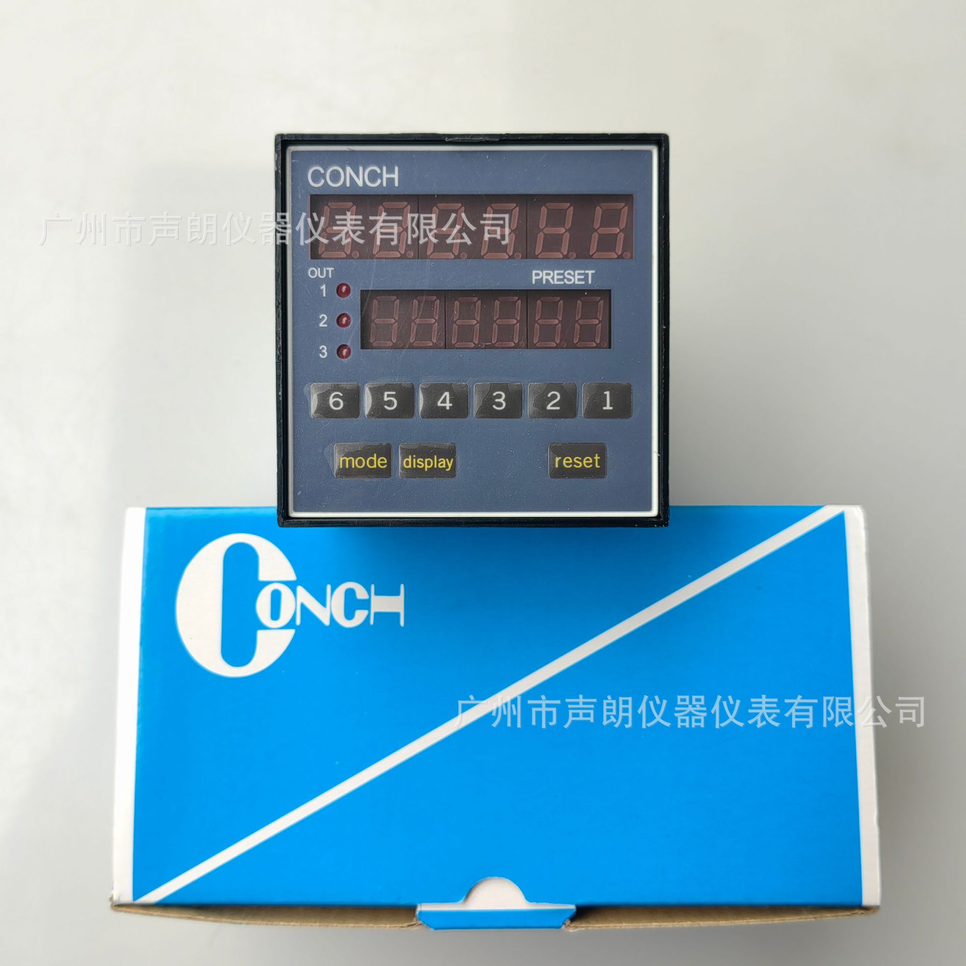 CA-63KC-N Taiwan Qisheng Conch digital display two-stage setting button counter