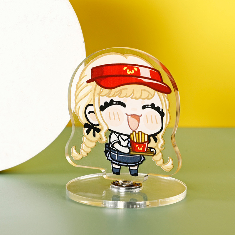 Acrylic Rotating Stand Custom Character Photo Two-Dimensional Animation Peripheral Star Cartoon Humanoid Ornaments Support