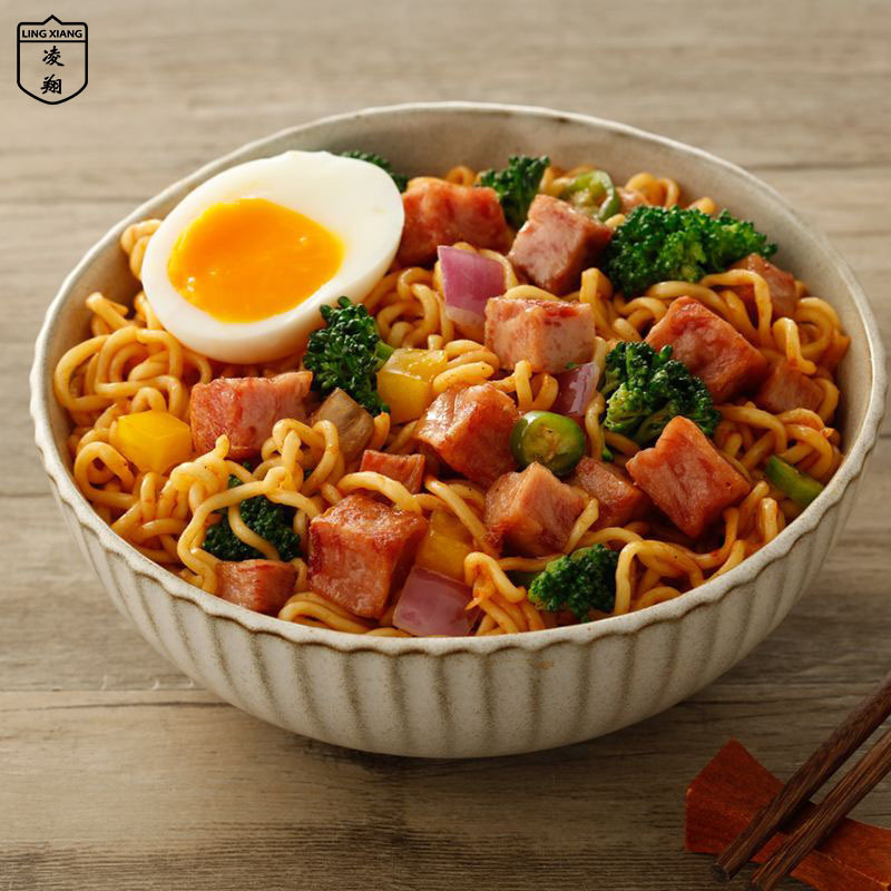 Lingxiang Canned Lunch Meat 200g Convenient Instant Home Breakfast Instant Noodles Sandwich Hot Pot Ingredients Snail Noodles