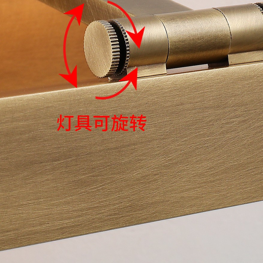 Cross-Border Support for Invoicing, All-Copper Vintage Corridor Aisle Strip Light, Picture Light, Signboard Mirror Front Light, Led Wall Light