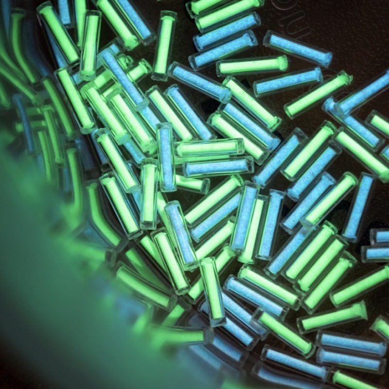 ACEdc glass luminous tube tritium tube tritium tube flat alternative fingertip gyro luminous fluorescent tube DIY accessories toys