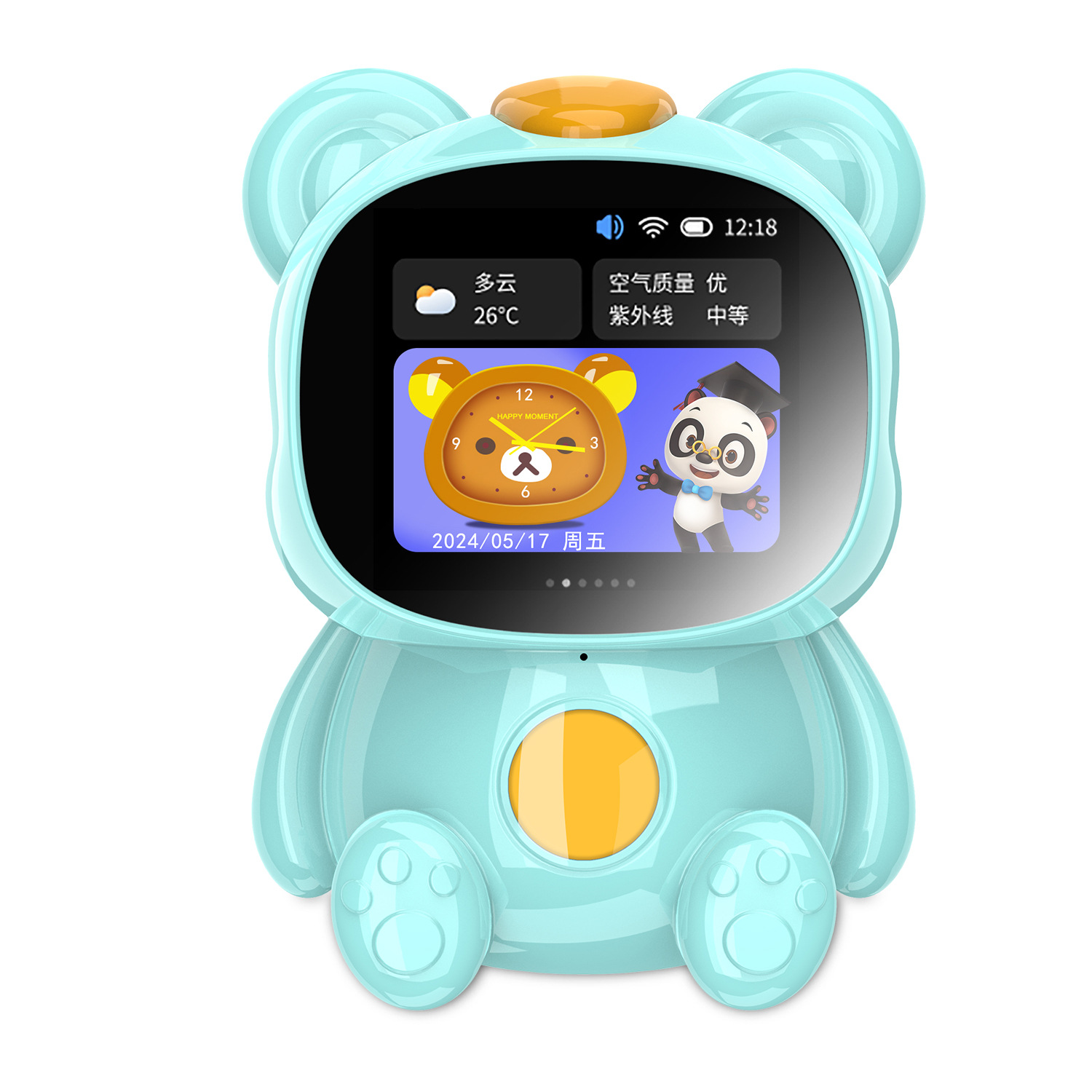 [Factory Wholesale] Step by Step to Improve Intelligent Alarm Clock Robot Time Management Primary School English Learning Point Reading Machine