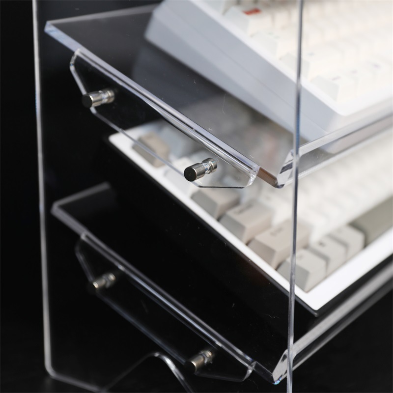 Acrylic Shelf Transparent Desktop Storage Box Keyboard Storage Rack Mechanical Keyboard Multi-Layer Storage Multifunctional Storage