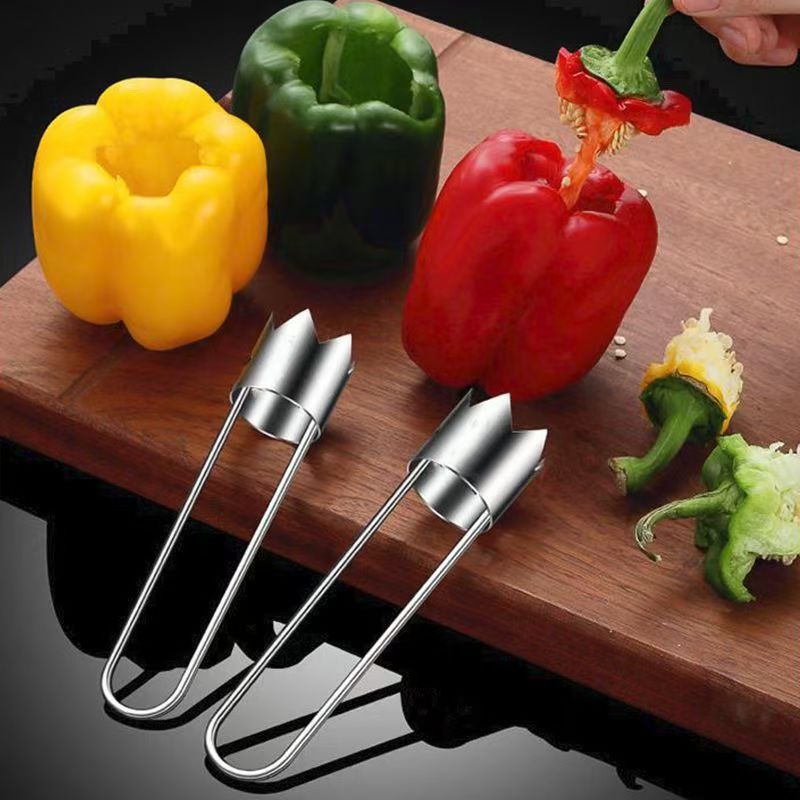 Stainless Steel Fruit Corer and Seed Remover for Apples, Pears, and Vegetables, Melon Corer Tool