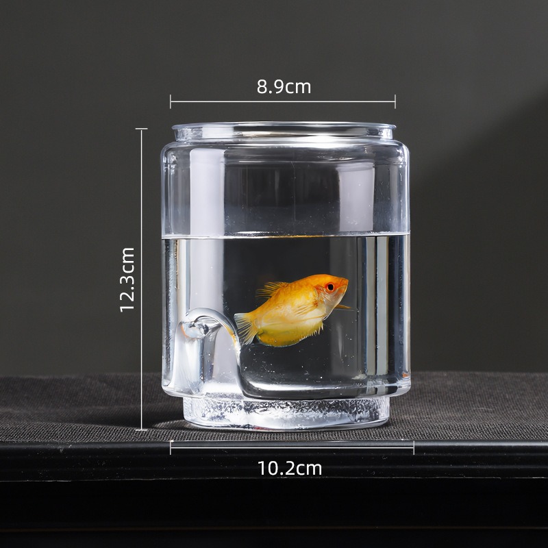 Plastic Stackable Goldfish Tank, Transparent Micro-Landscape, Small Building Block Type Hydroponic Ornamental Fish Tank, High-Definition Betta Tank