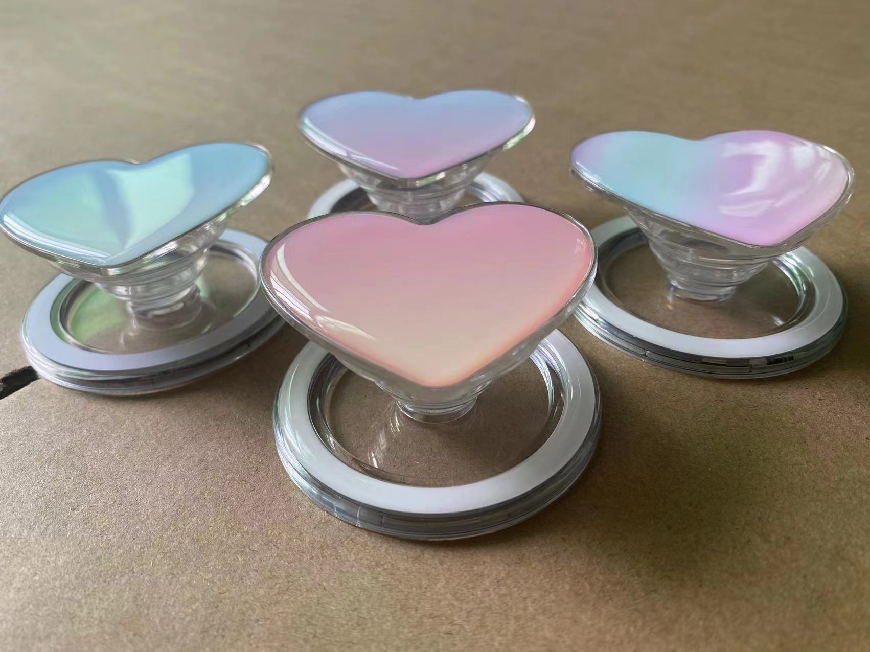 Magnetic Suction Love Macaron Color Mobile Phone Airbag Bracket Folding Bracket Lazy Detachable Magnetic Suction Airbag Bracket