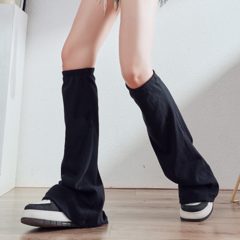 Летний тонкий солнцезащитный чулок на ногу, широкий, облегающий, выше колена, однотонные шок-носки, спортивный чулок JK