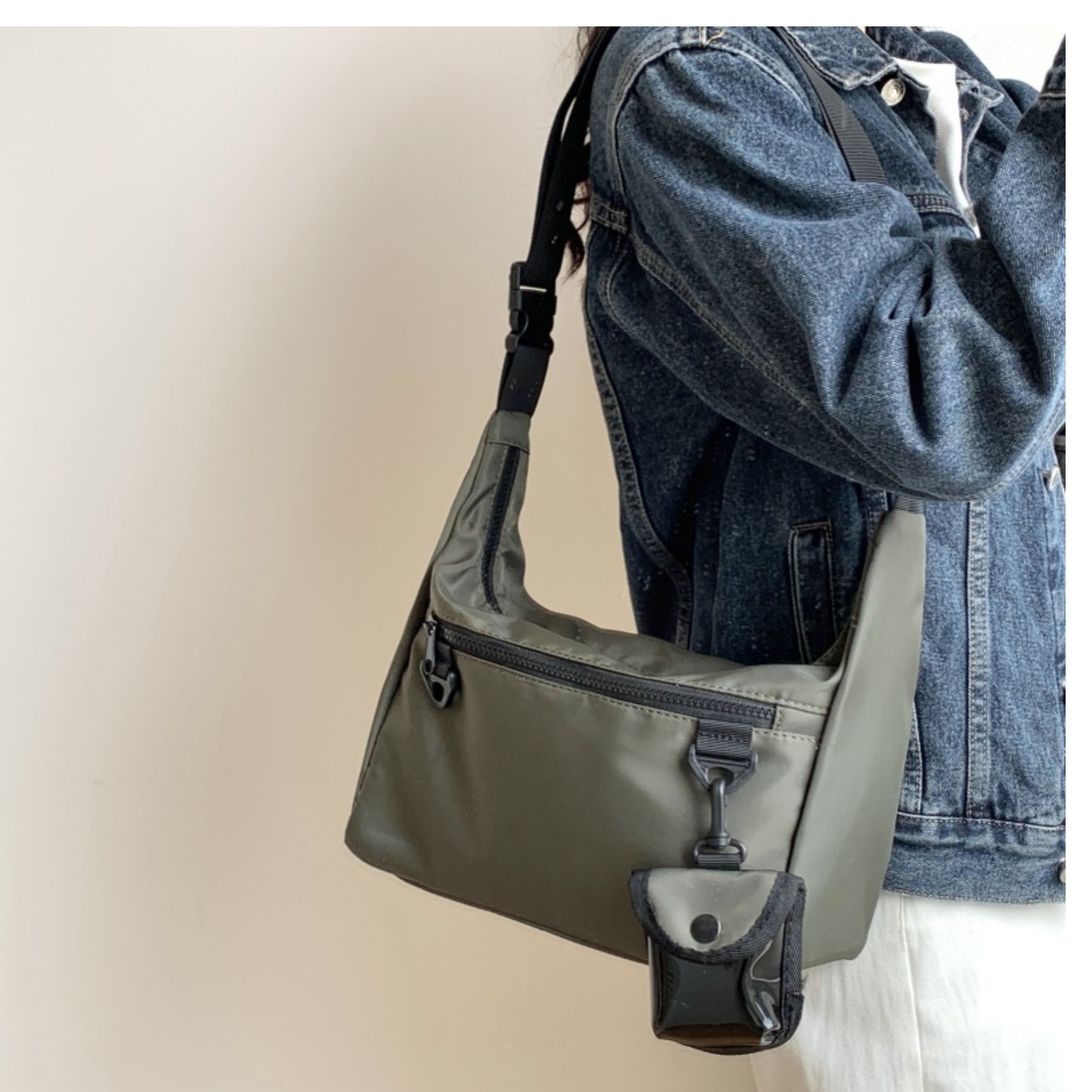 New Japanese Style Shoulder Crossbody Bag Men's Trendy Brand Student Sports Backpack commuter Bag Casual Messenger Bag Women's Ins Trendy